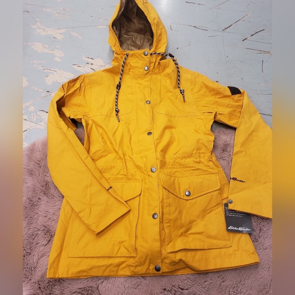 Eddie Bauer Yellow Hooded Jacket